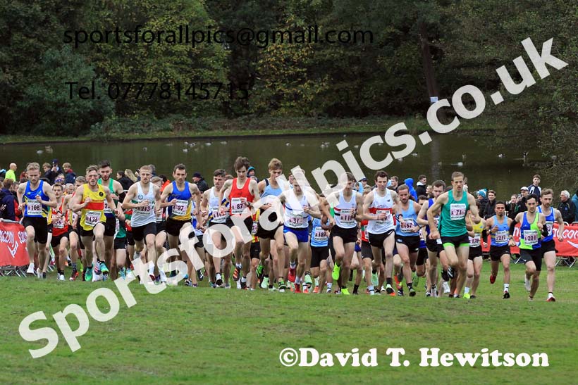 Senior Men, 2022 National Cross Country Relays, Berry Hill Park, Mansfield.  Photo: David T. Hewitson/Sports for All Pics